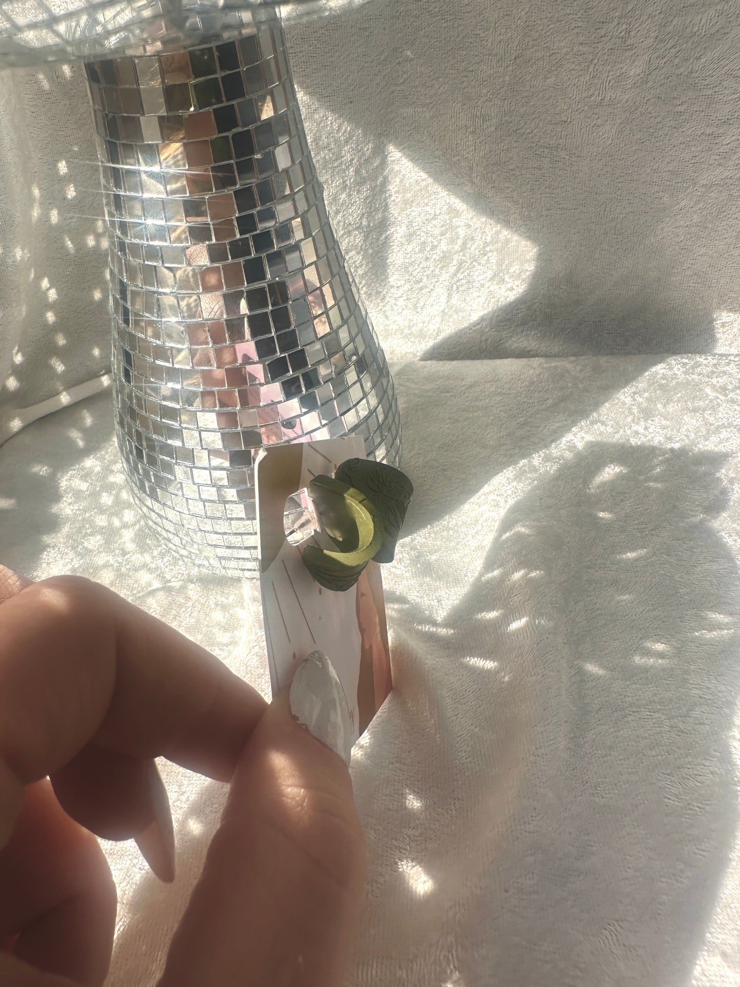 Monstera cuff stud
