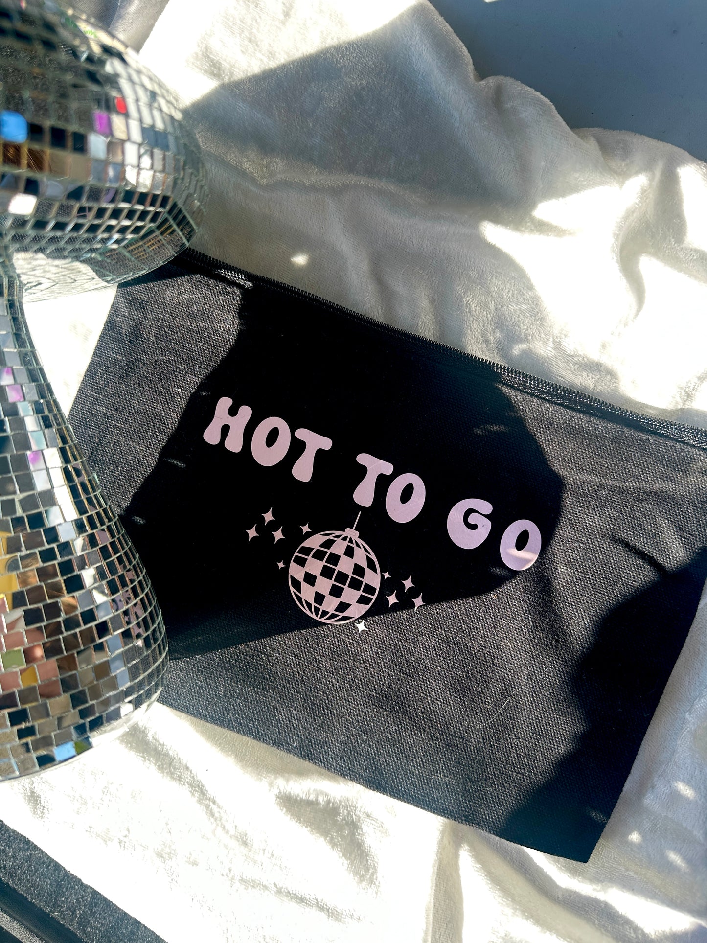 Hot to go canvas wristlet