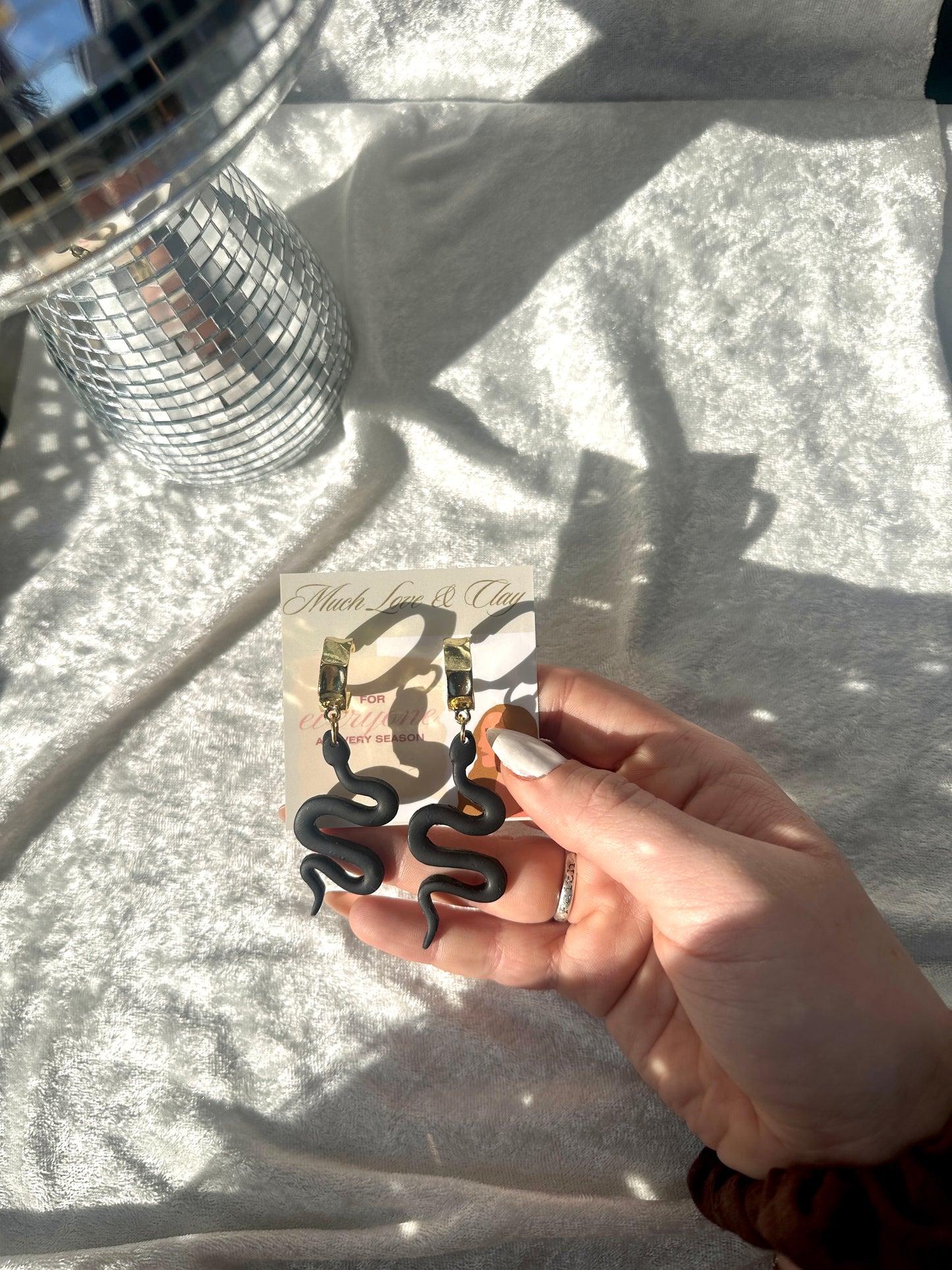 Snake earrings