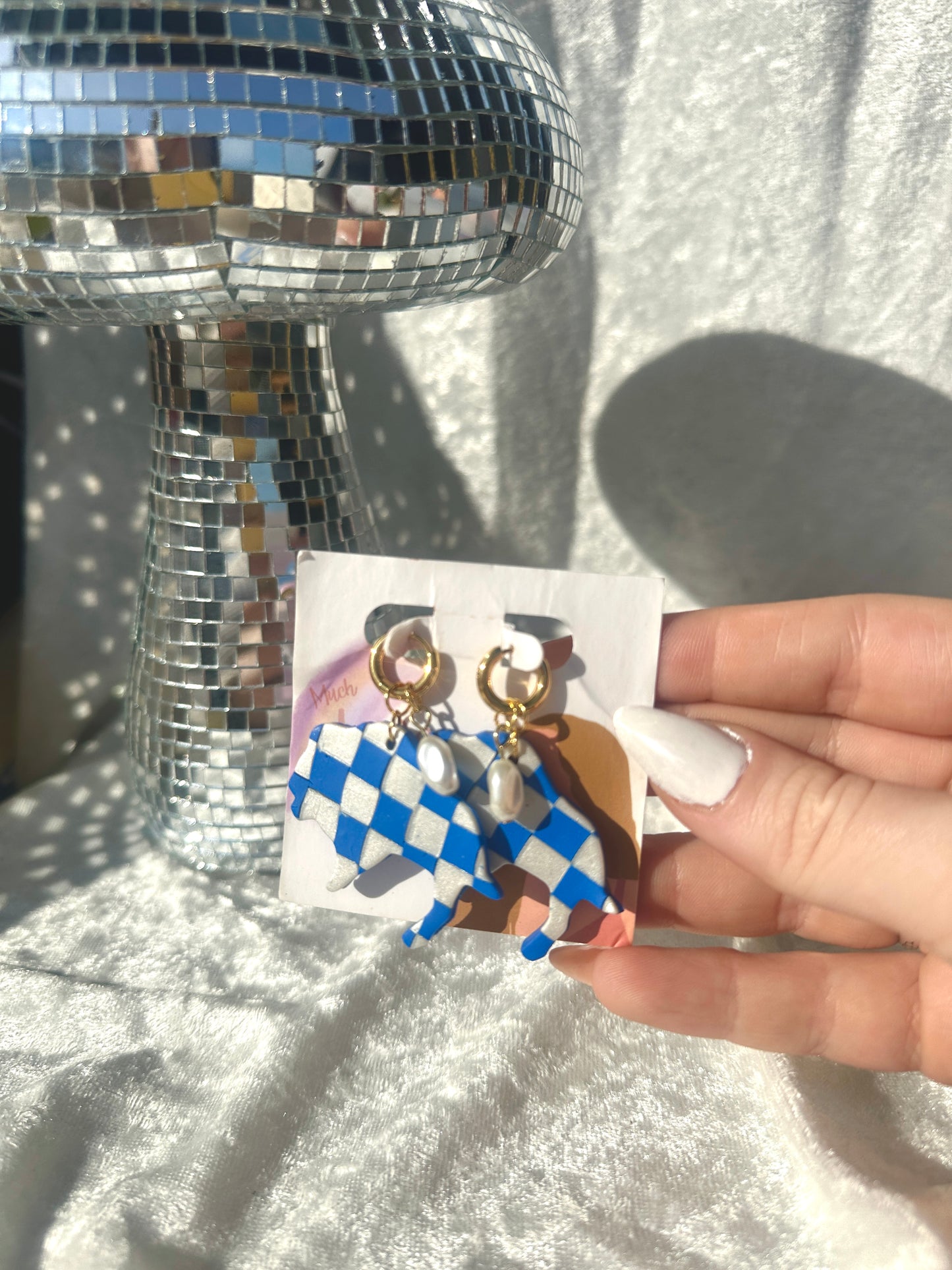 Pearly checkered Buffalo Huggies