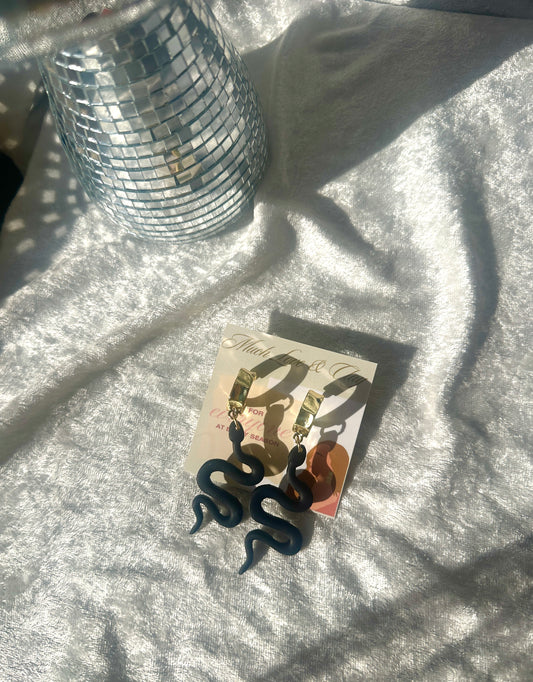 Snake earrings