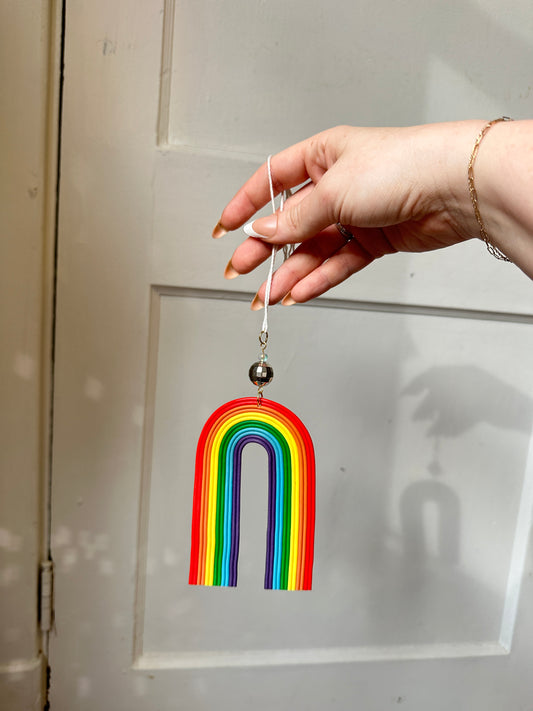 Rainbow disco arch