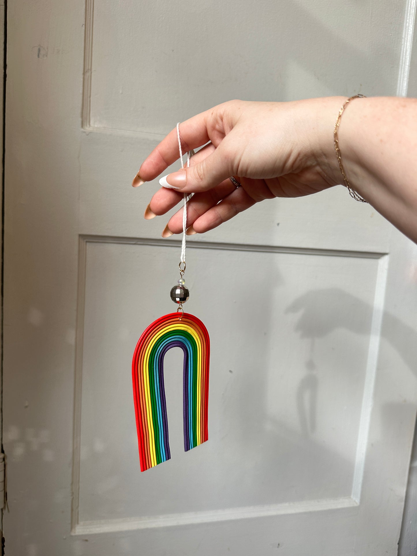 Rainbow disco arch