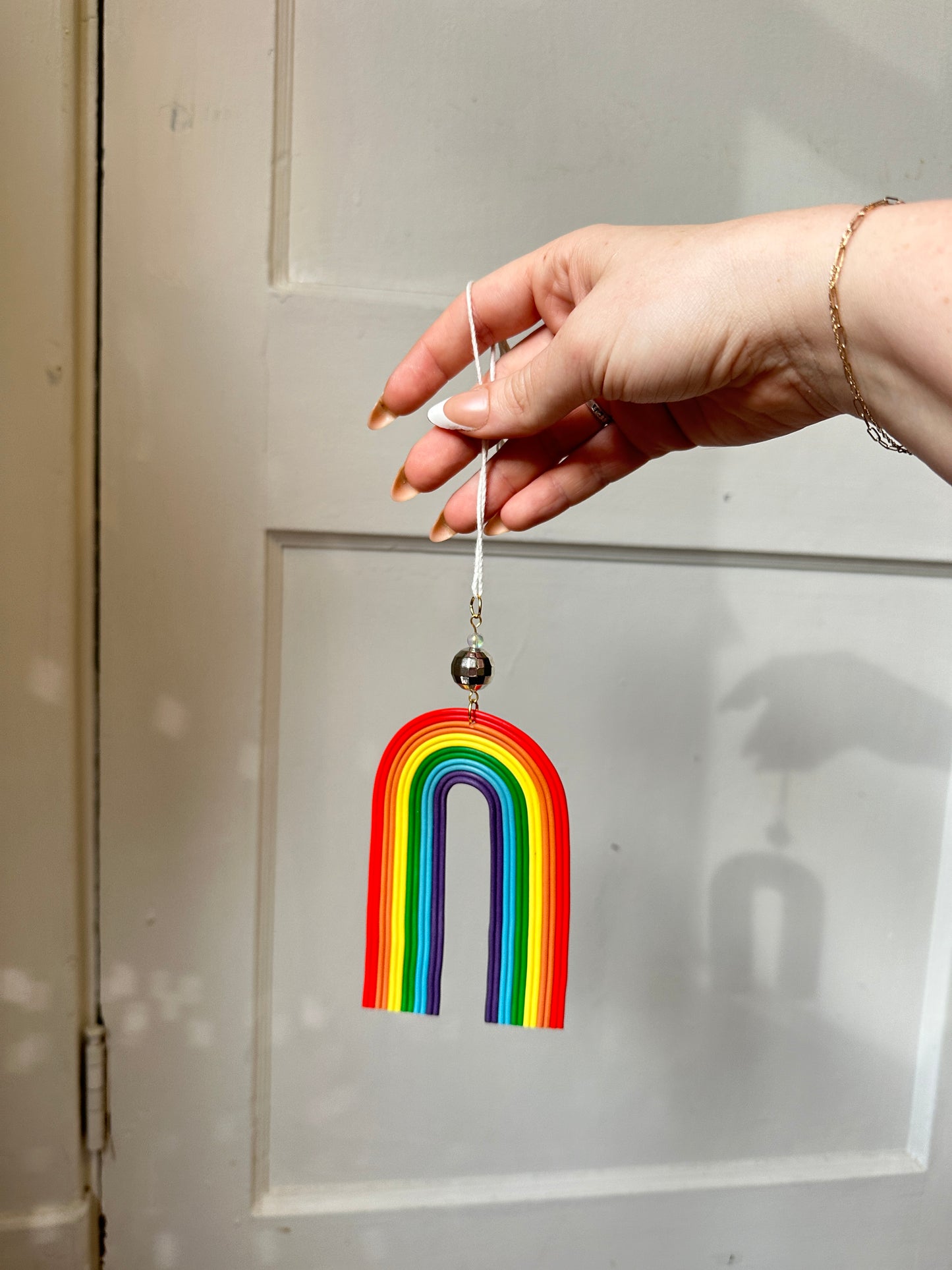 Rainbow disco arch